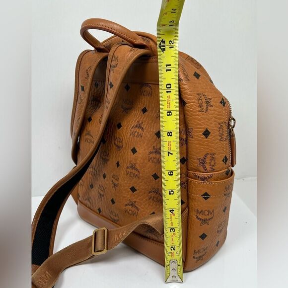 MCM Cognac / Brown Medium Backpack - Picture 13 of 13